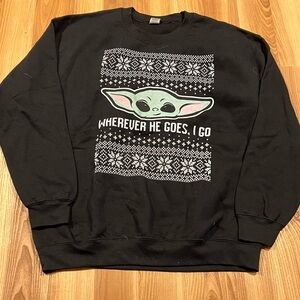 Large Baby yoda sweatshirt